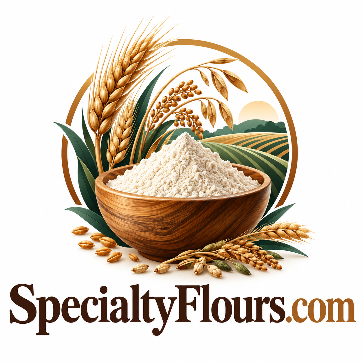SpecialtyFlours.com domain name artwork